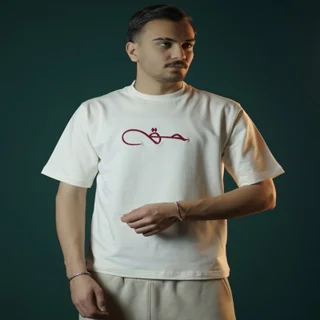 تیشرت دو نخ لاکرا طرح حق - عمده- قیمت هر عدد 939000
