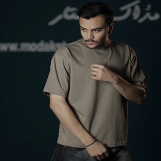تیشرت دو نخ لاکرا بیسیک-عمده-نسکافه ای