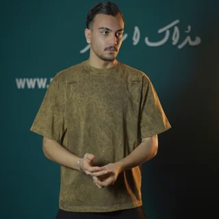 تیشرت ماکان سنگشور زاپدار -عمده-خردلی