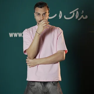 تیشرت دو نخ لاکرا بیسیک-عمده-صورتی