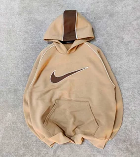 هودی پنبه پاییزه مردانه -کرم قهوه ای