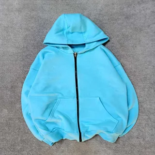 سوییشرت پنبه پاییزه بیسیک-عمده-آبی فیروزه ای