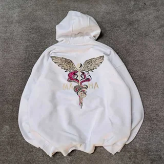 هودی پنبه  گلدوزی شده مردانه-عمده-سفید