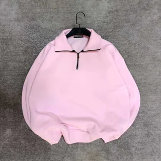 دورس نیم زیپ پنبه پاییزه - عمده-صورتی