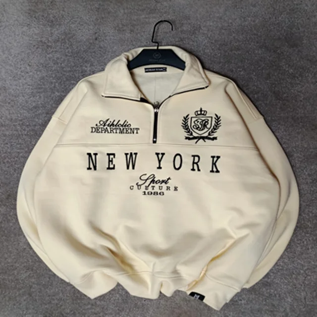 دورس نیم زیپ پنبه پاییزه مردانه-عمده-کره ای