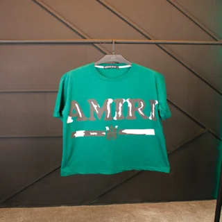 تیشرت پنبه چاپی مردانه طرح AMIRI  - عمده-قیمت هر عدد 419000